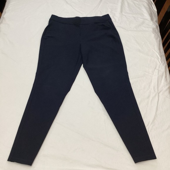 Chicos Classic Travelers Women Pants Size 0.5 US XS Navy Blue Pull On Basics - Picture 1 of 6